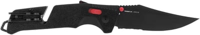 SOG Trident AT Ambidextrous Professional Partially Serrated Folding Knife Heat-Treated CRYO D2 Stainless Steel Blade, Black/Red - $56.56 + FREE Shipping
