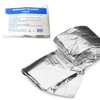 Tooluxe Emergency Thermal Blanket 52 x 84 Inches - (4 Pack) - $4 + Free Shipping (Free S/H over $25)