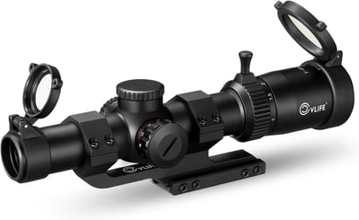 CVLIFE EagleFeather 1-6x24 LPVO Rifle Scope with 30mm Cantilever Mount 5 Levels Red & Green Illumination Reticle, Second Focal Plane with Zero Reset - $79.96 w/code "GHALM5WA" + 10% code (Free S/H over $25)
