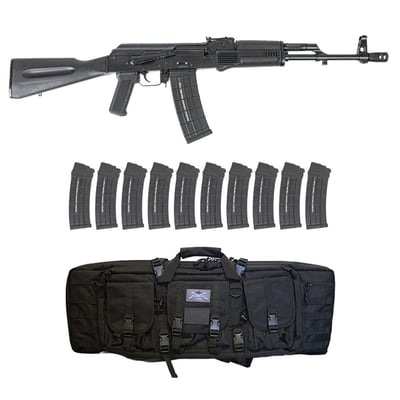 PSA AK-101AKM Black Classic Polymer Rifle w/ 10 Mags & Rifle Bag - $799.99 Shipped
