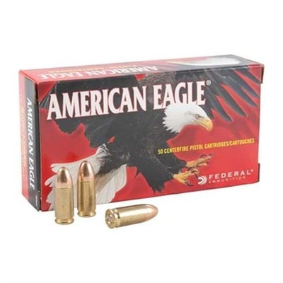 AMERICAN EAGLE 9MM 124GR FMJ 50/BX - $21.95