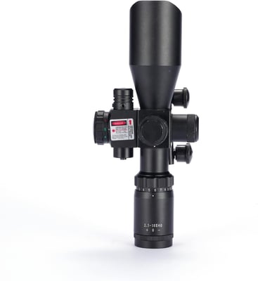 MidTen 2.5-10x40 Red Green Illuminated Mil-dot Scope with Red/Green Laser Combo - Green Lens Color & 20mm Mounts - $24.99 w/code "MidTen10" + 15% coupon (Free S/H over $25)