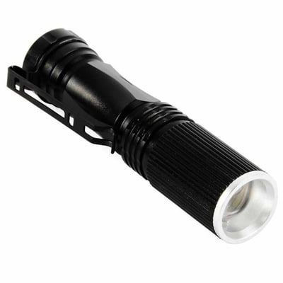 katito Mini CREE 7W 600LM XPE-Q5 LED Adjust Zoomable Flashlight Black/Gold/Silver - $4.89 shipped (Free S/H over $25)