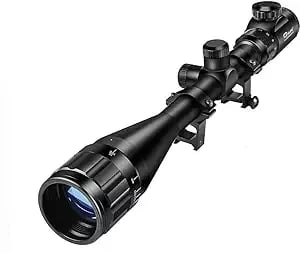 CVLIFE Rifle Scope 6-24x50 AO Red and Green Illuminated with Scope Rings - $29.99 w/code "SQ2KT2XE" + FREE Shipping
