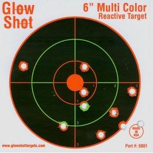 25 Pack - 6" Reactive Splatter Targets - GlowShot - Multi Color - See Your Hits Instantly + FSSS* - $7.99 (Free S/H over $25)