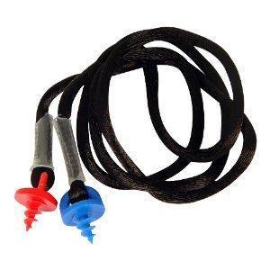 Radians CEPNC-B Custom Molded Earplugs Black Neckcord with Red and Blue Screws - $3.37 (Free S/H over $25)