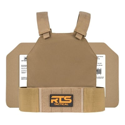 RTS Tactical AR600 Level III+ Ballistic Rifle Protection Steel Plates Shooter Carrier Kit from $229.99  (Free Shipping)