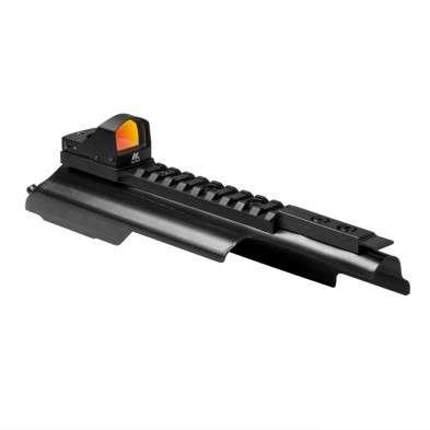 NcSTAR AK-47 Micro Dot Mount & Rail Receiver Cover w/ Built In Micro Red Dot Optic Black - $53.12 