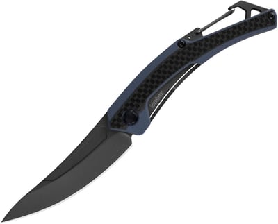 Kershaw Reverb XL Pocketknife; 3 in. 8Cr13MoV Titanium Carbo-Nitride Coated Blade; Manual Opening, Carabiner Clip and Frame Lock (1225), Black - $20.25 + FREE Shipping