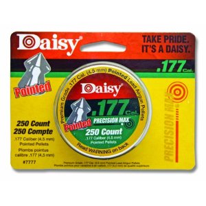 Daisy Max Precision .177 Cal, 7.2 Grains, Pointed, 250ct - $1.34 + FSSS* (Free S/H over $25)