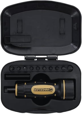 Wheeler Manual Firearms Accurizing Torque Wrench with Inch/Pounds Measurement, Bits and Storage Case for Scope Mounting, Gunsmithing and Maintenance - $46.34 + FREE Shipping