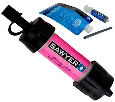 Sawyer Products SP102 Mini Water Filtration System, Single, Pink - $13.54 + FREE Shipping on orders over $35 (ld) (Free S/H over $25)