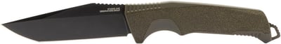 SOG Trident FX Straight Edge Fixed Blade Full-Tang Tanto Knife CRYO 4116 Steel GRN Grip UMS Compatible Sheath, OD Green - $49.99 + FREE Shipping
