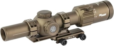 SIG SAUER Tango-MSR LPVO 1-8x24mm 30mm Maintube SFP Riflescope - Shockproof Waterproof Fogproof Cayote Tan Hunting Rifle Scope w/Illuminated MSR BDC-8 Reticle, Lens Covers & Cantilever Mount Included - $344.01 + FREE Shipping