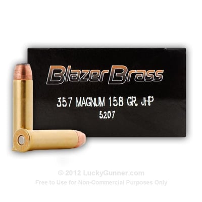 CCI Blazer Brass .357 Mag 158 grain JHP 50 rounds - $20.42 (Buyer’s Club price shown - all club orders over $49 ship FREE)