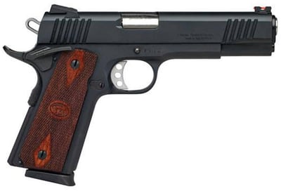 Charles Daly 1911 45ACP 5" Barrel W/ Fiber Optic Front Sights 8+1 Diamond Checkered Walnut Grips/Black - $607.45