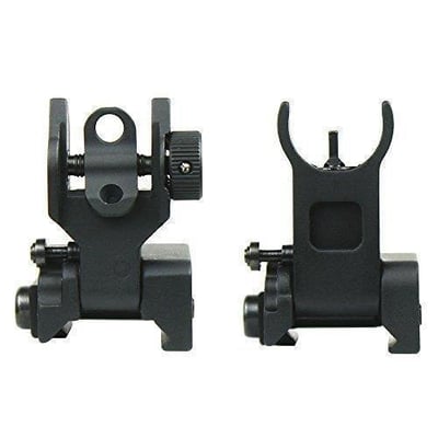 Green Blob Outdoors Premium Military, Mil Spec Flip Up, Folding, Front and Rear Iron Sights - $19.95 (Free S/H over $25)