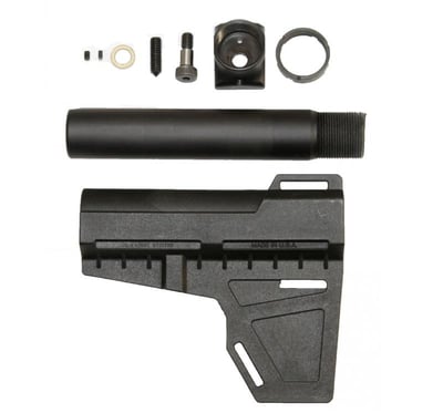 Black Anodized Aluminum Skeletonized Pistol Brace Stabilizer – Texas  Precision Optics Inc