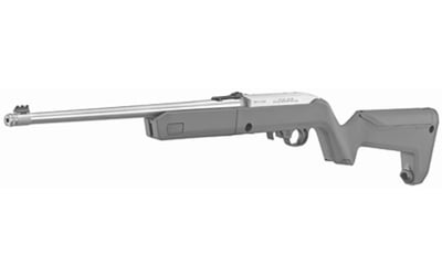 Ruger 10/22 Takedown 22 LR 16.4" Stainless Threaded Barrel Stealth Gray Magpul X-22 Backpacker Stock, Adj Fiber Optic Sights, 10rd - $489.99 