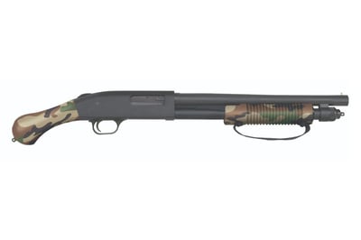 Mossberg 590 Shockwave 14" 12 GA 3" 5rd Pump-Action Shotgun - Woodland Camo - 50634 - $383.99 w/code "SITEWIDE20" 