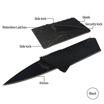 Outdoor multi-tool, Credit Card Sized Folding Knife - $1.29 + $2.99 shipping