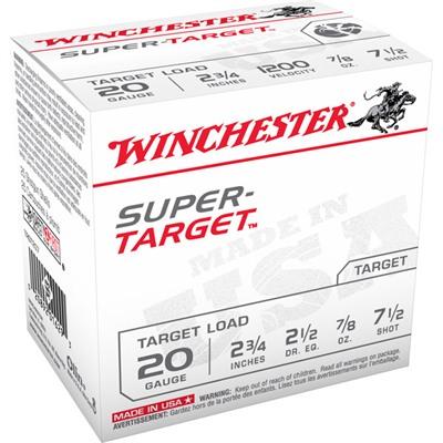 Winchester Super-Target Target Load Shotshells - 20 gauge 2.75" 250 Rounds - $99.90 (Free S/H over $50)