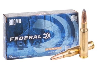 Federal .308 Winchester Power-Shok Rifle JSP, 180gr, 20ct - $21.99