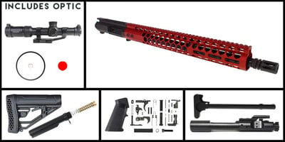 Davidson Defense 'Lightshow III w/ Optic - Red' 16.5" AR-15 5.56 NATO Nitride Rifle Full Build Kit w/ Swampfox Optics Tomahawk 1-4x24 LPVO - $629.99 (FREE S/H over $120)