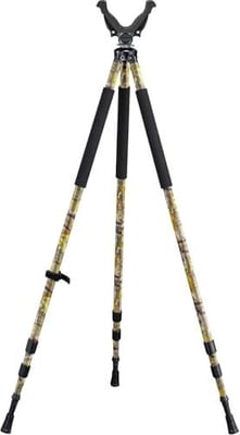 50% off Shooting Stick Tripod, Shooting Tripods for Rifles, Gun Hunting Rest Stand Crossbow Shoot Stick with V Yoke Rest, Camo w/code GPYMEEPG + FREE Shipping