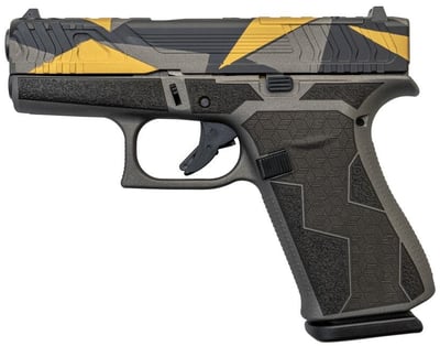 Glock 43x MOS 9mm, 4" Barrel, Geodesic Camo, Hybrid Stipple, 10 rd - $499.99 