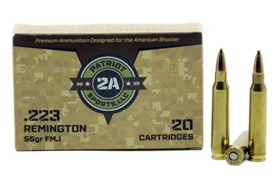STV - Patriot Sports - 223 Rem - 55 Grain - FMJ - 1000 Rounds - $389.99 after code: GUNDEALS10 