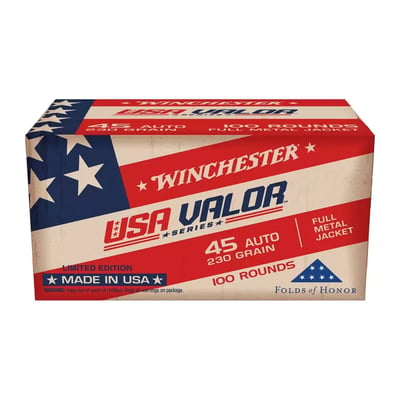 Winchester USA Target 45 ACP 230Gr FMJ 100 Rnd - $49.99 (Free S/H over $199)
