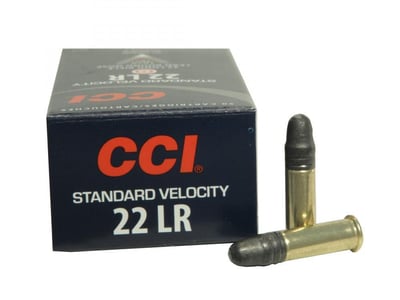 CCI Standard Velocity Ammunition 22 Long Rifle 40 Grain Lead Round Nose 500 Rnd - $39.99