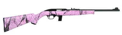 Mossberg 10 + 1 22 Long Rifle W/blue Finish & Pink Marbled S - $189.99 (Free Shipping over $50)
