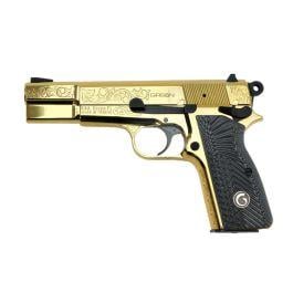 Girsan MC P35 Engraved Gold 9mm 4.87" Barrel 15+1 - $910.80 (Free S/H on Firearms)