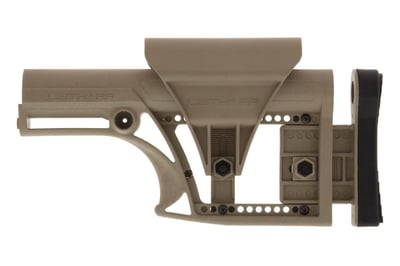 Luth-AR, MBA-1 Fixed Stock, for AR-15 & AR-10 Rifle Length A2 Buffer Tube - FDE - LUTHMBA-1F - $84.99 (FREE Shipping over $50)