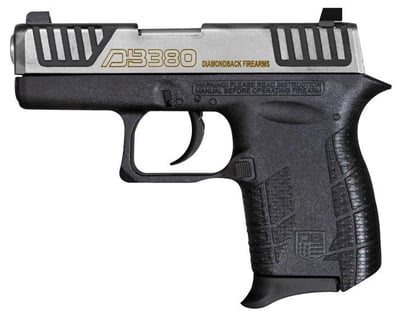Diamondback DB380 Black / Stainless .380 ACP 2.8" Barrel 6-Rounds - $195.92 (Add To Cart)