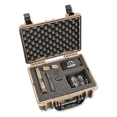 HQ ISSUE Handgun Case with Foam, Carrying Hard Gun Case for Pistol and Ammo Black/FDE - $59.99 + FREE Shipping