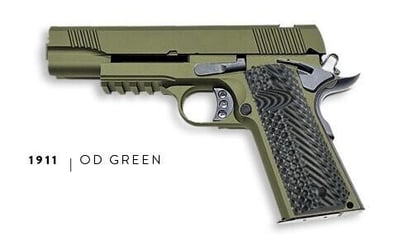 U.S. Patriot 80% 1911 Government Full Size .45 ACP Pistol Kit - OD Green - Add a Stealth Arms 1911 80% Jig For $99 With Order.... - $875.99