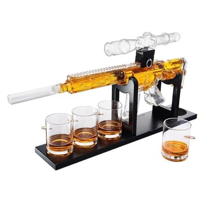 Gifts for Men Dad, Gun Whiskey Decanter Set - $79.95 + FREE Shipping