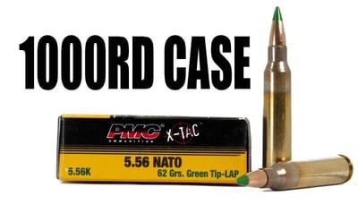 PMC 556K 5.56X45 62gr Green Tip-LAP 1000rd Case - $474.99