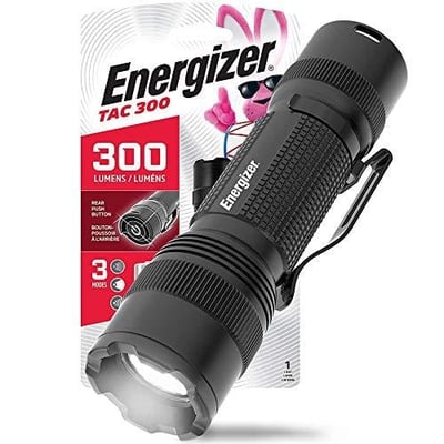Energizer LED Tactical Flashlight, IPX4 Water Resistant, Super Bright, Heavy Duty Metal Body - $12.97 after $3 clip code (Free S/H over $25)