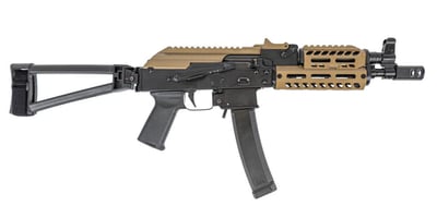 PSA AK-V 9mm Triangle Folding Pistol with FDE Picatinny Dust Cover, and FDE M-Lok Handguard - $1049.99