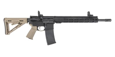 PSA 16" Mid-Length 5.56 NATO 1/7 Nitride 13.5" Hex M-Lok MOE EPT Rifle w/MBUS Sight Set, FDE - $549.99 + Free Shipping