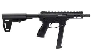 G-Force Jawbone 5" Threaded Barrel .45 ACP 26rd Pistol, Ace of Brace Paddle Brace, Black - $529.99 