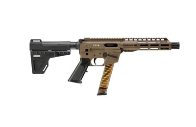 Freedom Ordnance FX-9 9mm 8" 30rd Pistol, Flat Dark Earth - $549.99 