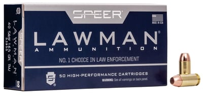 Speer Lawman .40 S&W 165-Gr. TMJ 50 Rnds - $15