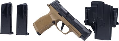 Sig Sauer P365 XL Coyote / Black 9mm 3.7" Barrel 12-Rounds With 3-Mags and Holster - $577.77 