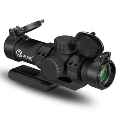 30% off CVLIFE JackalHowl 4x30 Compact Rifle Scope with 30mm Offset Scope Mount, Illuminated Mil-dot Reticle Fixed Magnification Riflescope w/code 29RK4LS5  + FREE Shipping