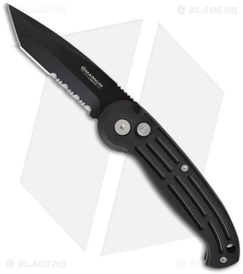 Boker Magnum Tanto Automatic Knife Black (3.25" Black Serr) 01BO018 - $29.99 (Free S/H over $99)
